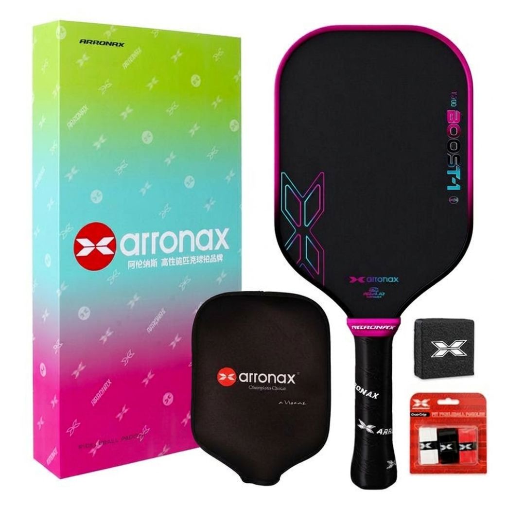 ARRONAX Boost-1 Pickleball Paddle 16mm | MPP+EVA Core | T700 Carbon Fiber | Power & Control | Large Sweet Spot Paddle