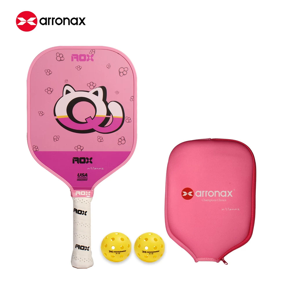 ARRONAX Kids Pickleball Paddle – Lightweight 13mm Fiberglass Junior Paddle for Kids (215g ±)