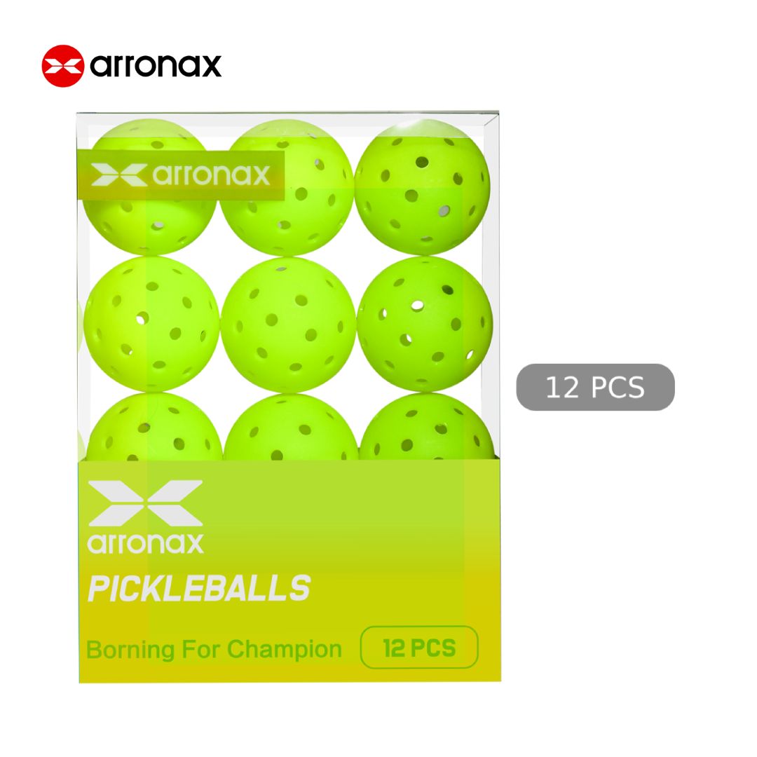 X-5 Elite Pro 40-Hole PE Tournament-Grade Pickleball 6-Pcs (Upgraded)