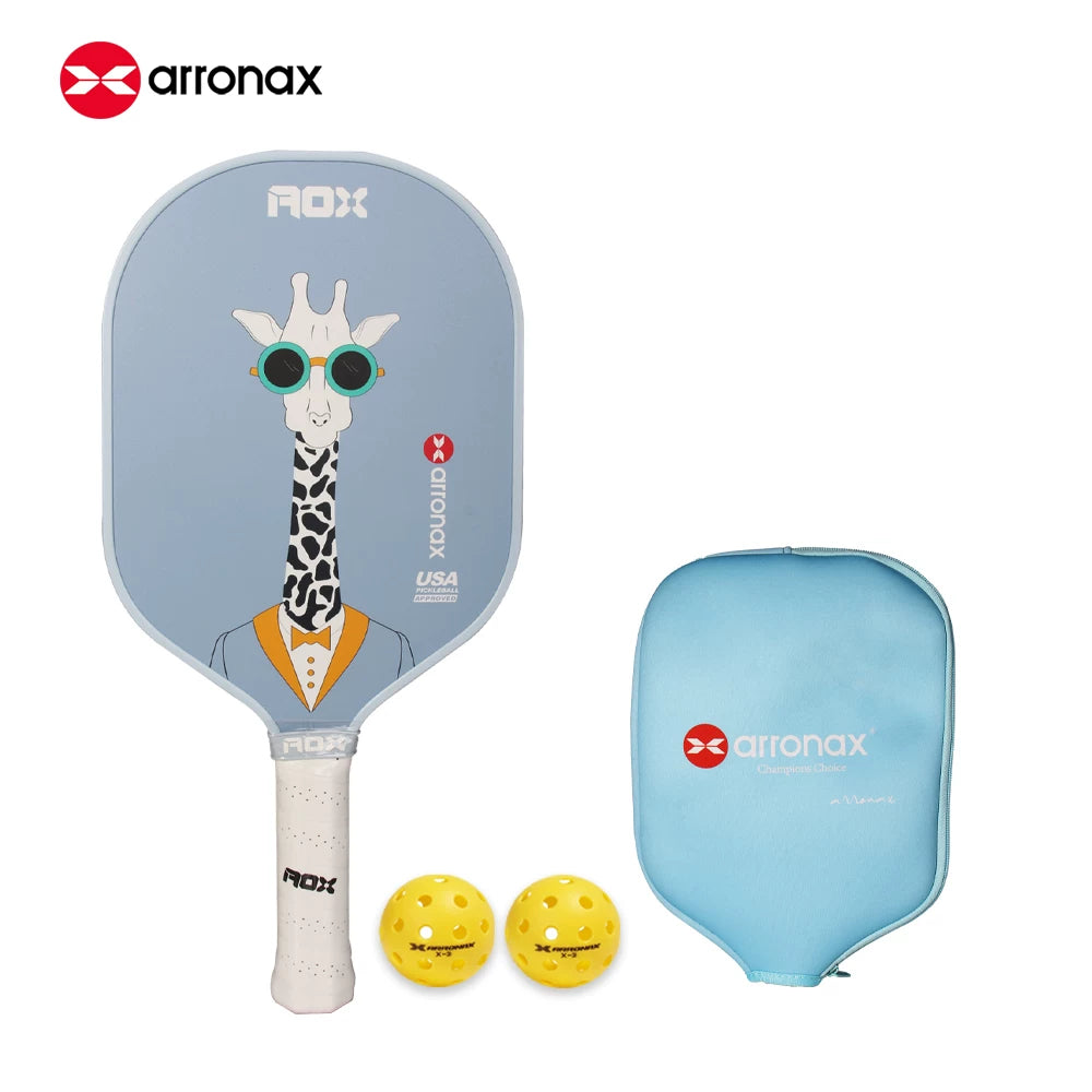 ARRONAX Kids Pickleball Paddle – Lightweight 13mm Fiberglass Junior Paddle for Kids (215g ±)
