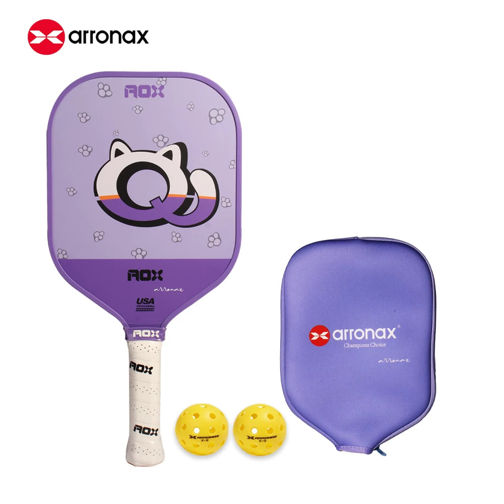 ARRONAX Kids Pickleball Paddle – Lightweight 13mm Fiberglass Junior Paddle for Kids (215g ±)