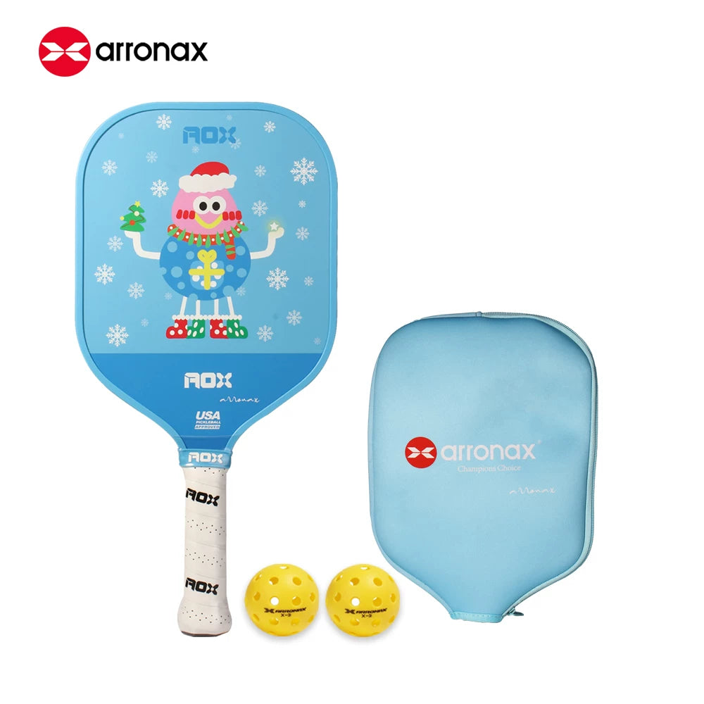 ARRONAX Kids Pickleball Paddle – Lightweight 13mm Fiberglass Junior Paddle for Kids (215g ±)