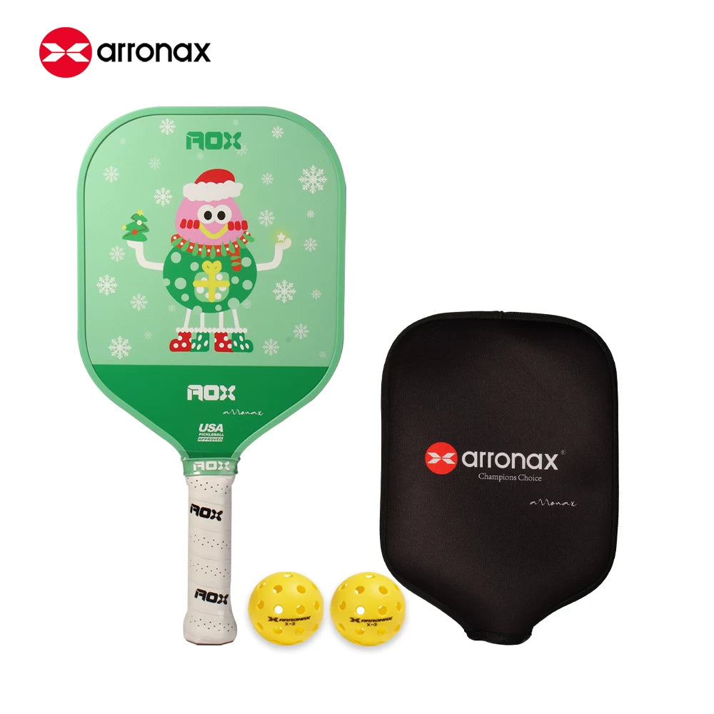 ARRONAX Kids Pickleball Paddle – Lightweight 13mm Fiberglass Junior Paddle for Kids (215g ±)