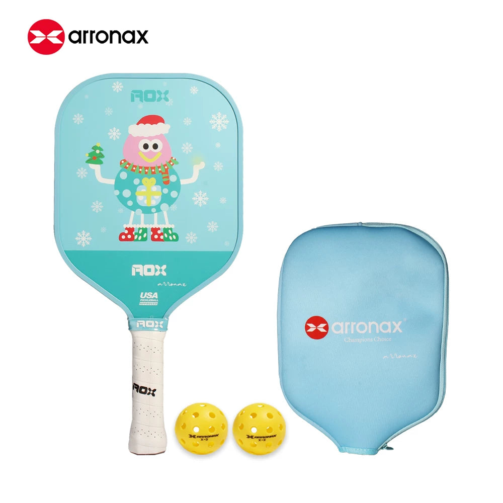 ARRONAX Kids Pickleball Paddle – Lightweight 13mm Fiberglass Junior Paddle for Kids (215g ±)