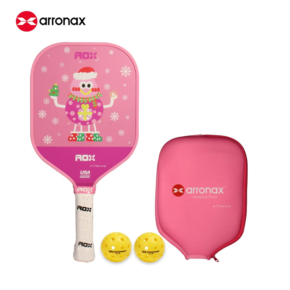 ARRONAX Kids Pickleball Paddle – Lightweight 13mm Fiberglass Junior Paddle for Kids (215g ±)