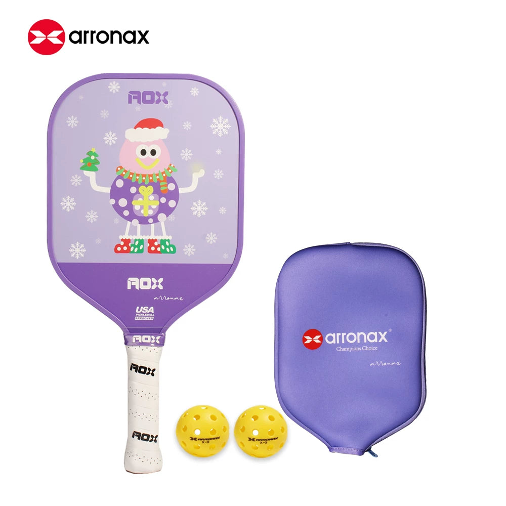 ARRONAX Kids Pickleball Paddle – Lightweight 13mm Fiberglass Junior Paddle for Kids (215g ±)