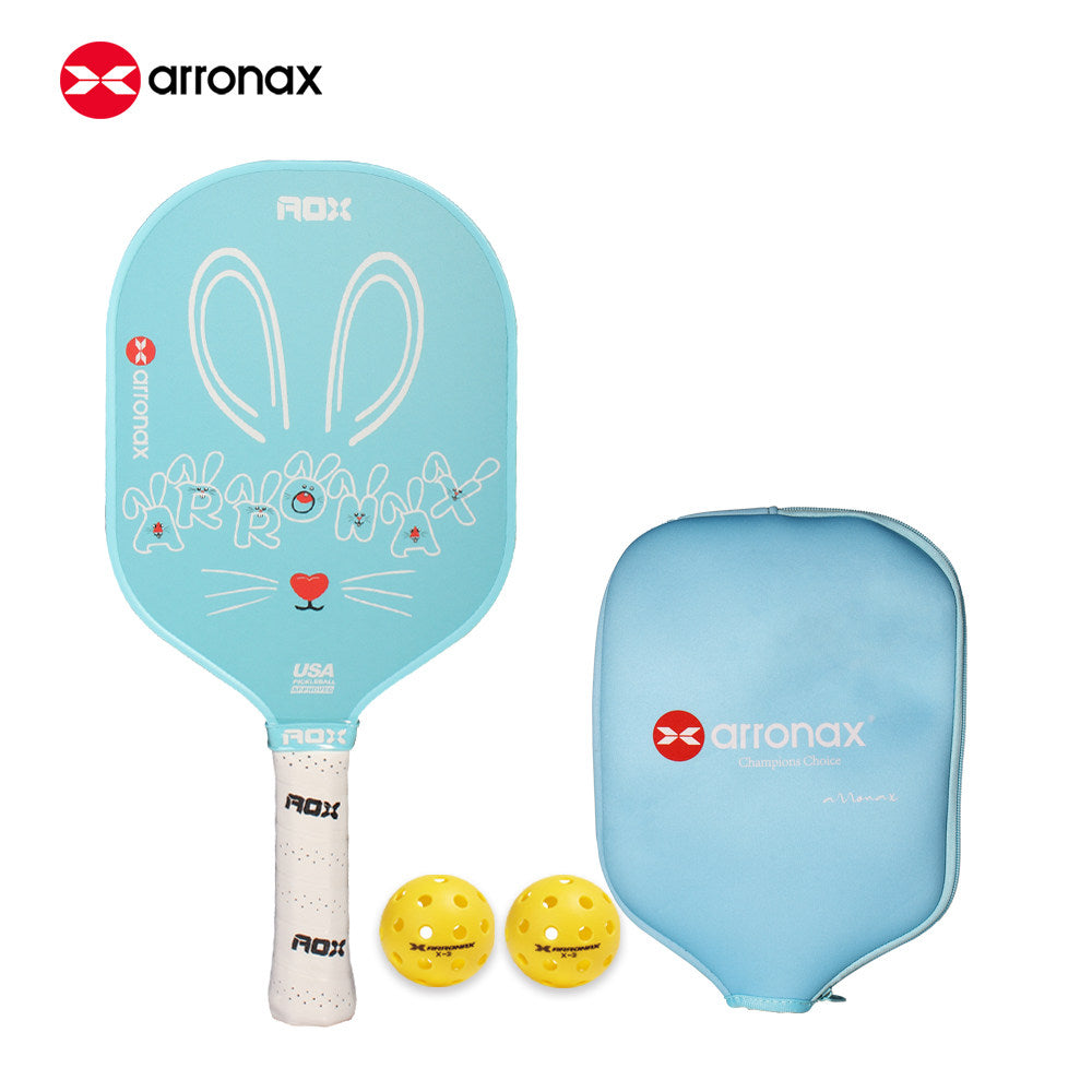 ARRONAX Kids Pickleball Paddle – Lightweight 13mm Fiberglass Junior Paddle for Kids (215g ±)
