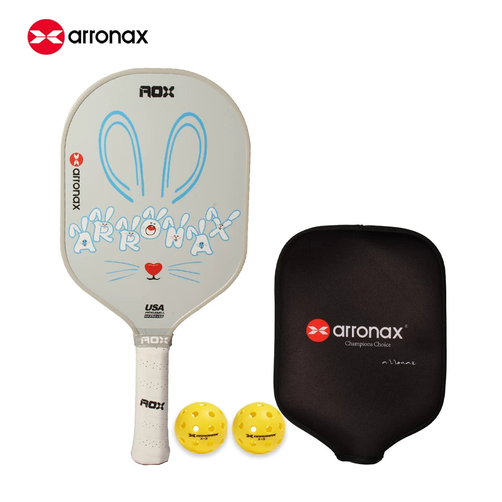 ARRONAX Kids Pickleball Paddle – Lightweight 13mm Fiberglass Junior Paddle for Kids (215g ±)