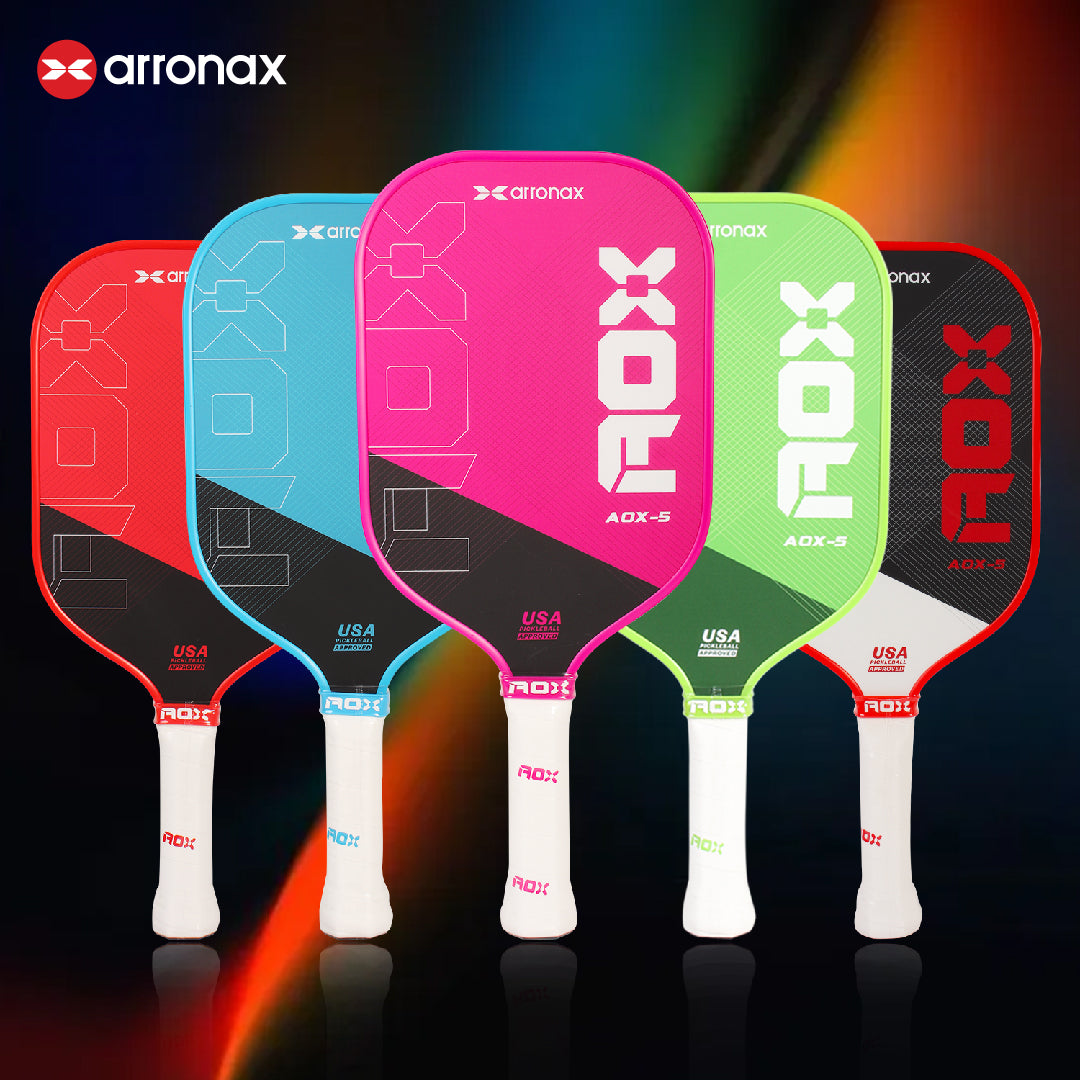 ARRONAX AOX-5 Series Fiberglass Pickleball Paddle - Cold Press Cut Design for Beginners