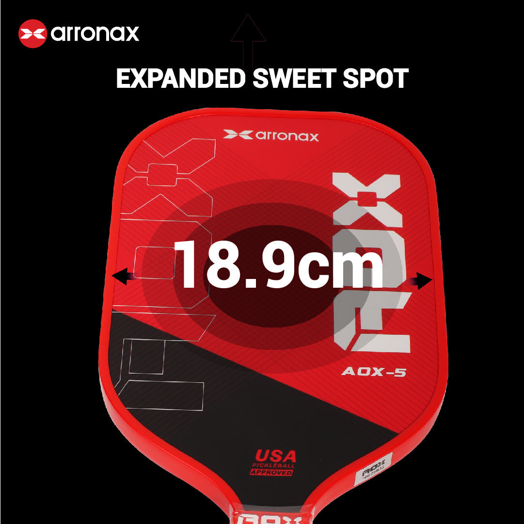 ARRONAX AOX-5 Series Fiberglass Pickleball Paddle - Cold Press Cut Design for Beginners