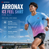 ARRONAX ICE FEEL SHIRT – Pink Blue Gradient