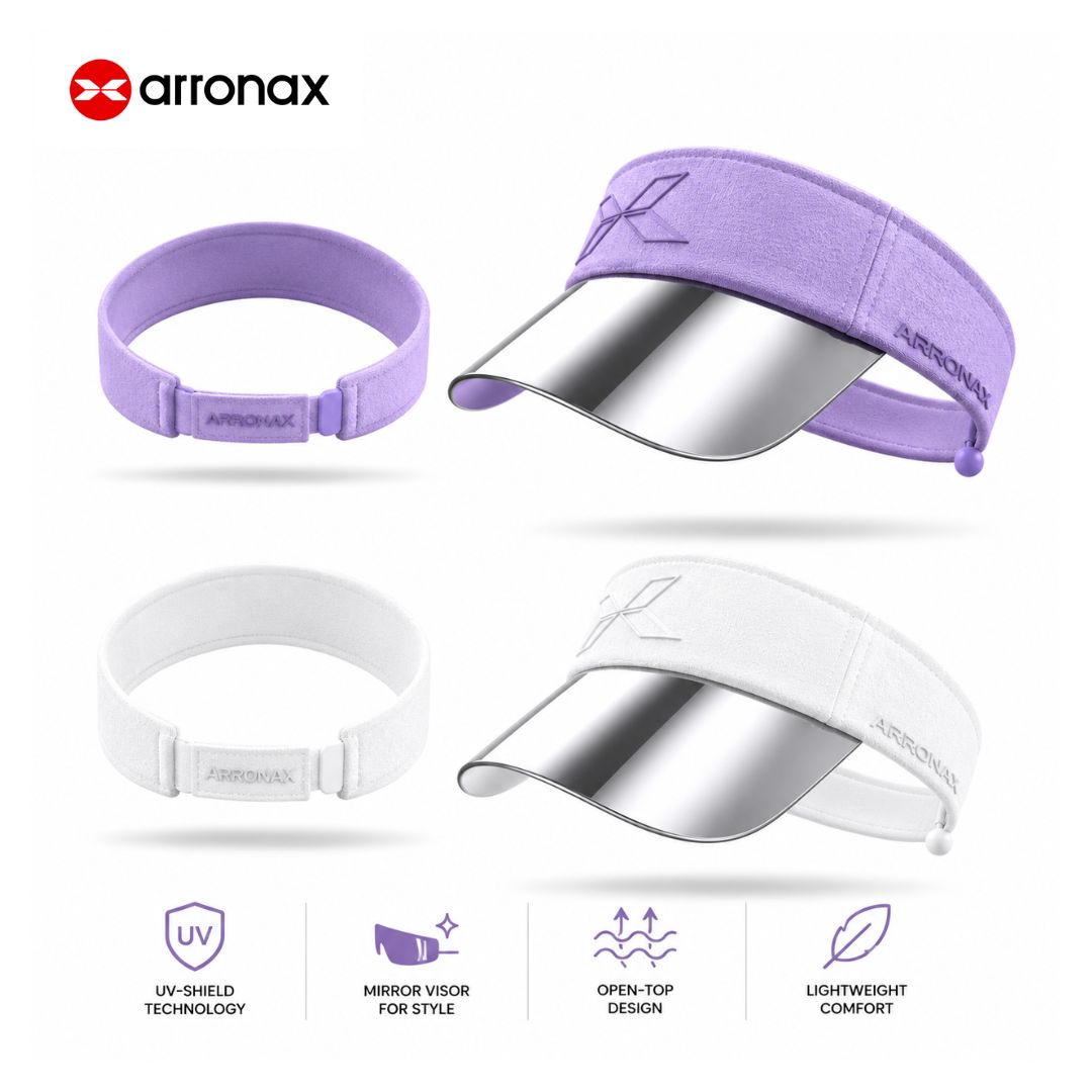 Arronax Mirror Visor Cap Open-Top Lightweight Sports Visor