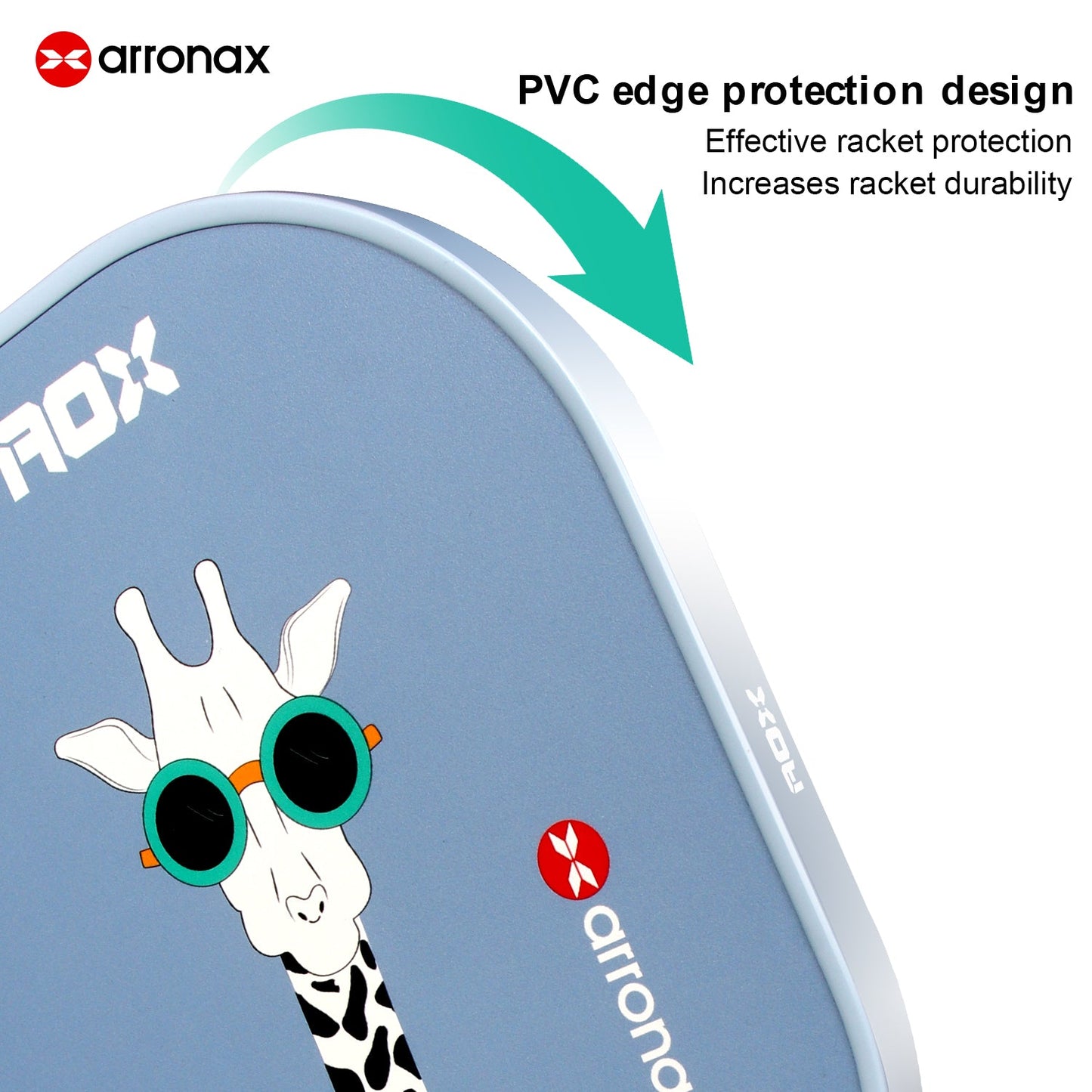 ARRONAX Kids Pickleball Paddle – Lightweight 13mm Fiberglass Junior Paddle for Kids (215g ±)