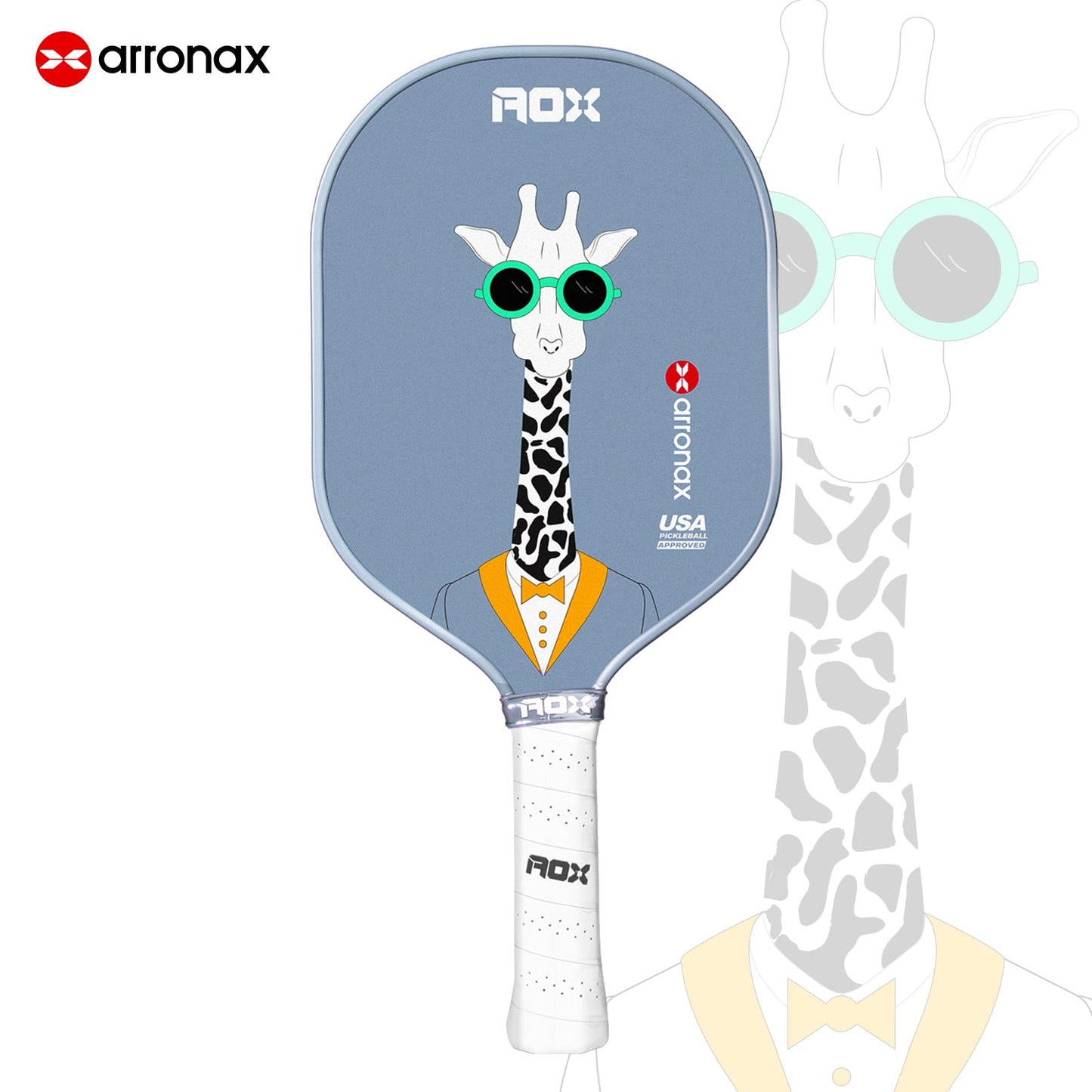 ARRONAX Kids Pickleball Paddle – Lightweight 13mm Fiberglass Junior Paddle for Kids (215g ±)