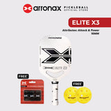 Elite X3 Carbon Traction Pickleball Paddle (16mm) - Arronax.
