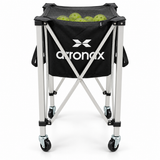 ARRONAX Foldable Pickleball Training Ball Basket with Wheels | Portable Coaching Ball Cart & Mesh Zip Cover