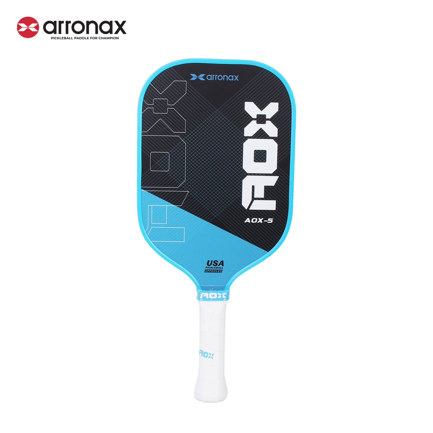 ARRONAX AOX-5 Series Fiberglass Pickleball Paddle - Cold Press Cut Design for Beginners