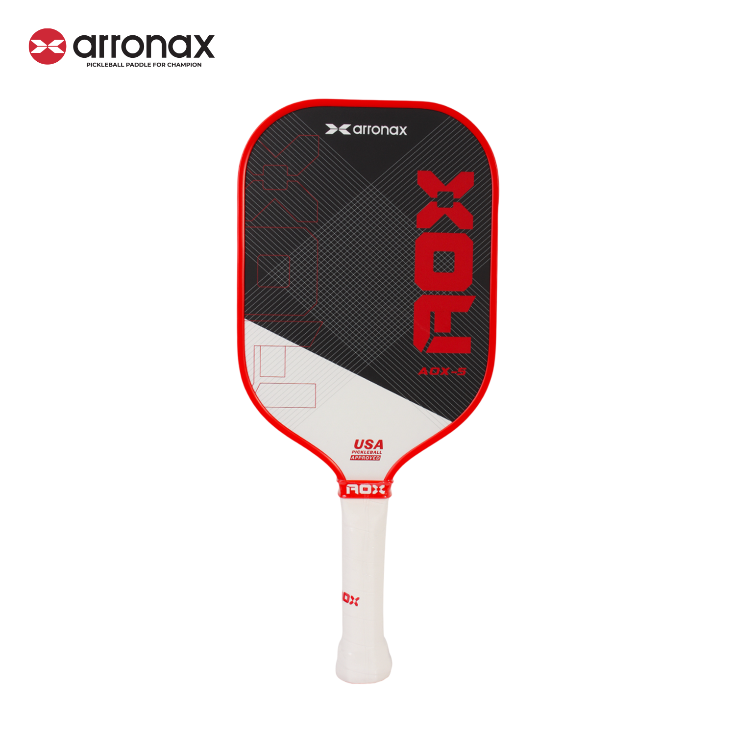 ARRONAX AOX-5 Series Fiberglass Pickleball Paddle - Cold Press Cut Design for Beginners