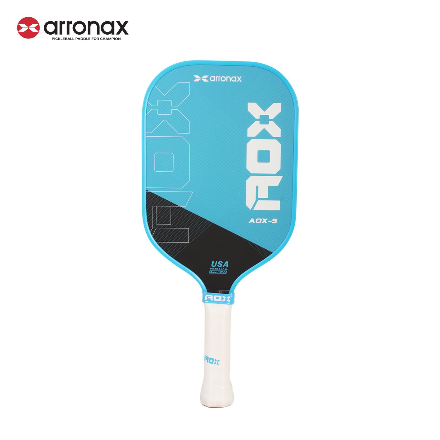 ARRONAX AOX-5 Series Fiberglass Pickleball Paddle - Cold Press Cut Design for Beginners