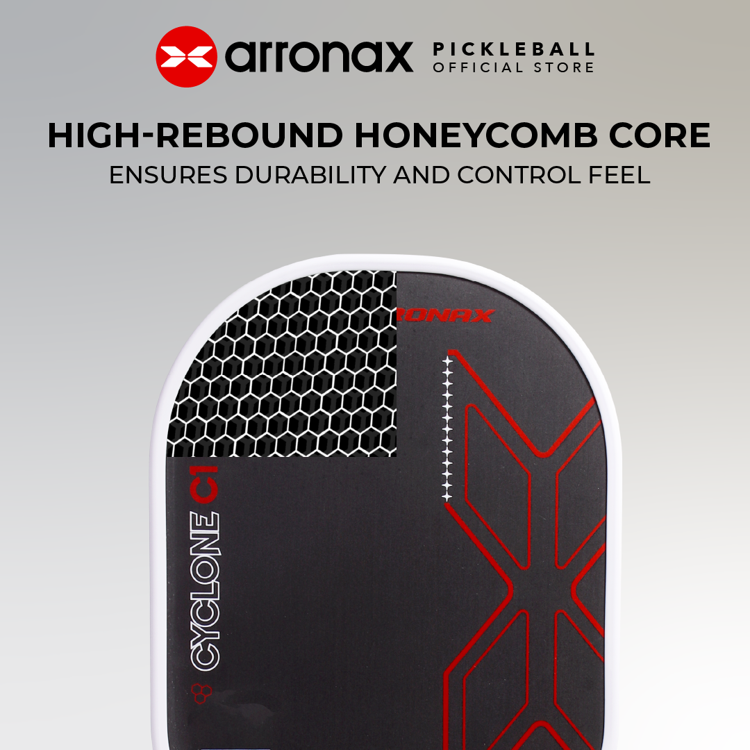 Cyclone C1 Carbon Traction Pickleball Paddle (16mm) - Arronax.