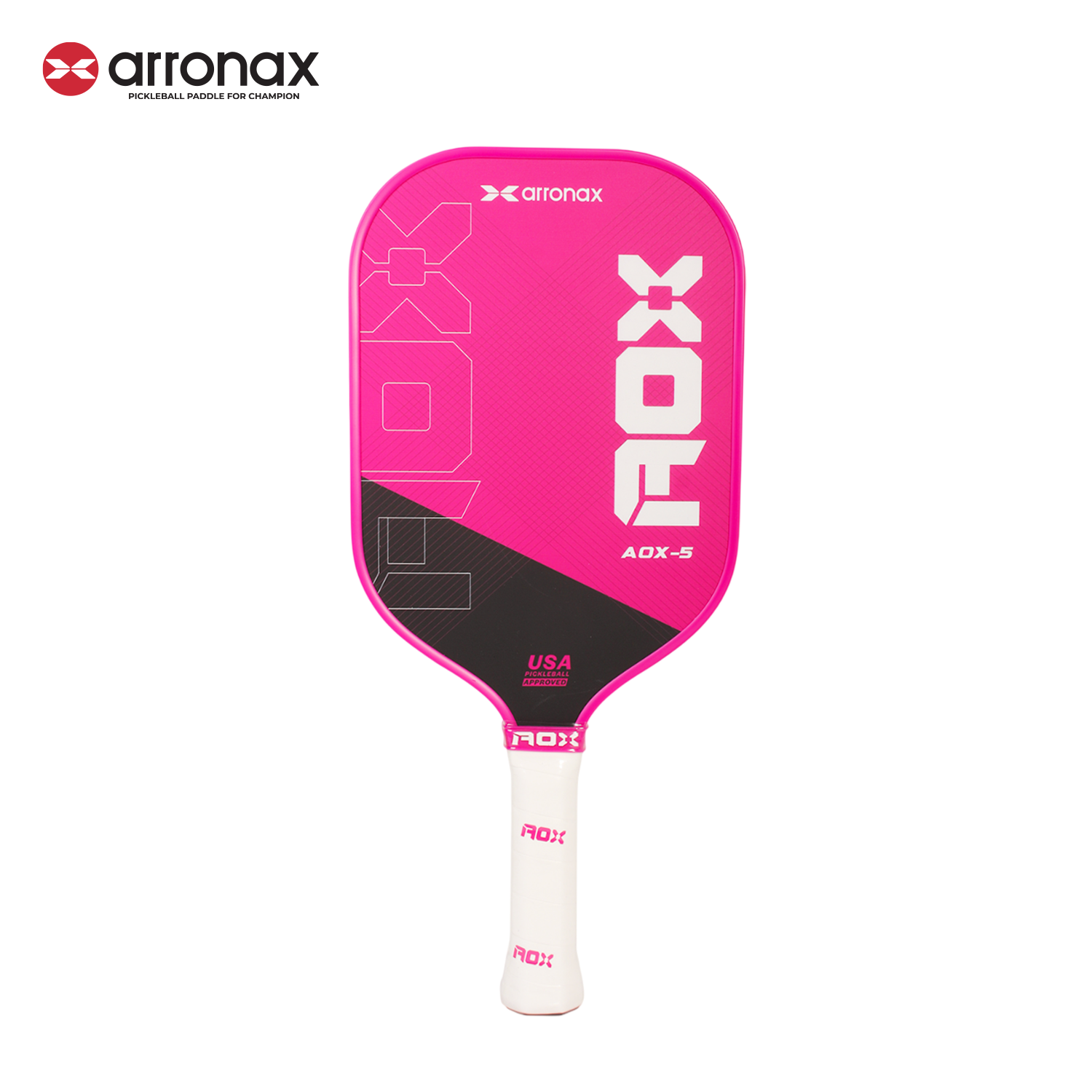 ARRONAX AOX-5 Series Fiberglass Pickleball Paddle - Cold Press Cut Design for Beginners