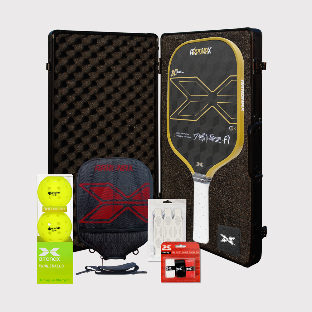ARRONAX DELLFORCE F1 18K Carbon Fiber Control & Power Pickleball Paddle (16mm)