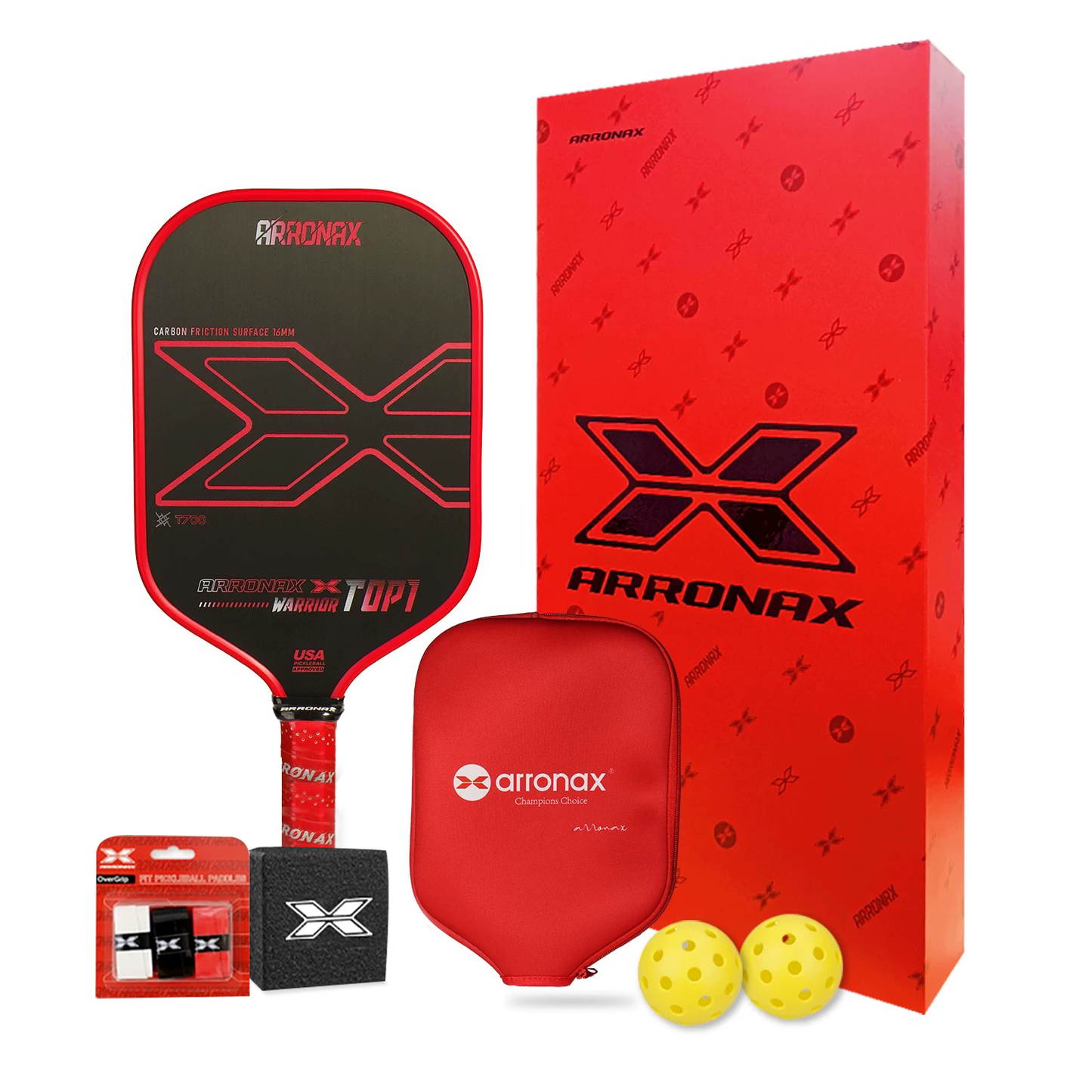 Warrior X Top 1 Pickleball Balanced Paddle (16mm)
