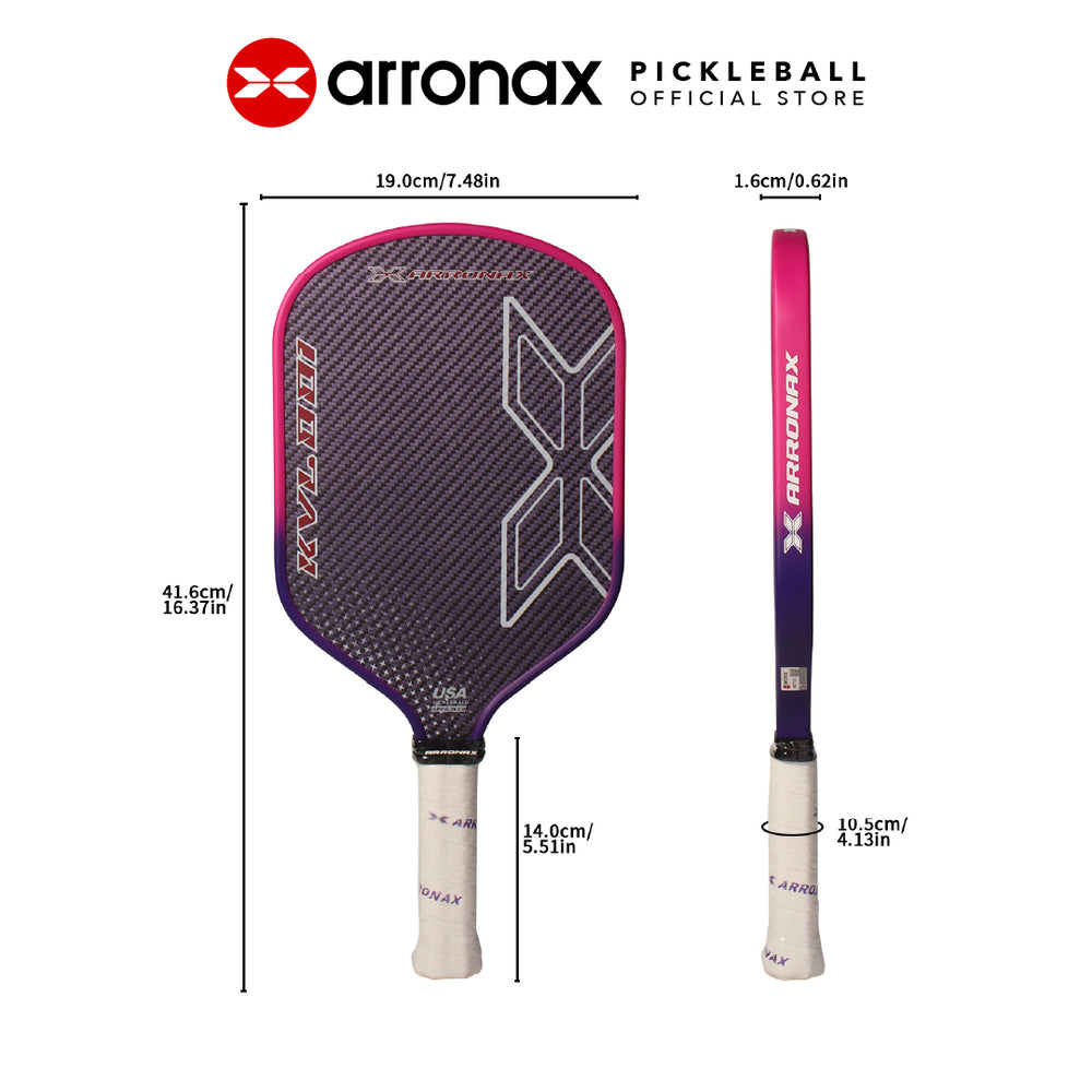 ARRONAX KVL 001 100% DuPont Kevlar Pickleball Paddle - Professional Competition Paddle (16mm) - Arronax.