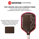 ARRONAX KVL 001 100% DuPont Kevlar Pickleball Paddle - Professional Competition Paddle (16mm) - Arronax.