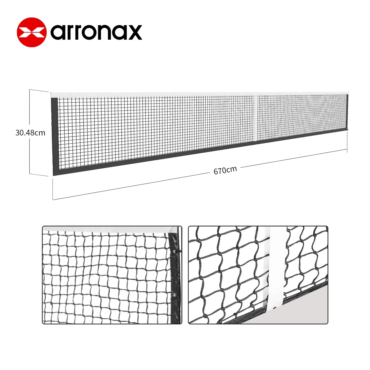 ARRONAX Tournament-Grade Pickleball Net Heavy-Duty Galvanized Steel Frame with 360° Wheels and All-Weather Durability
