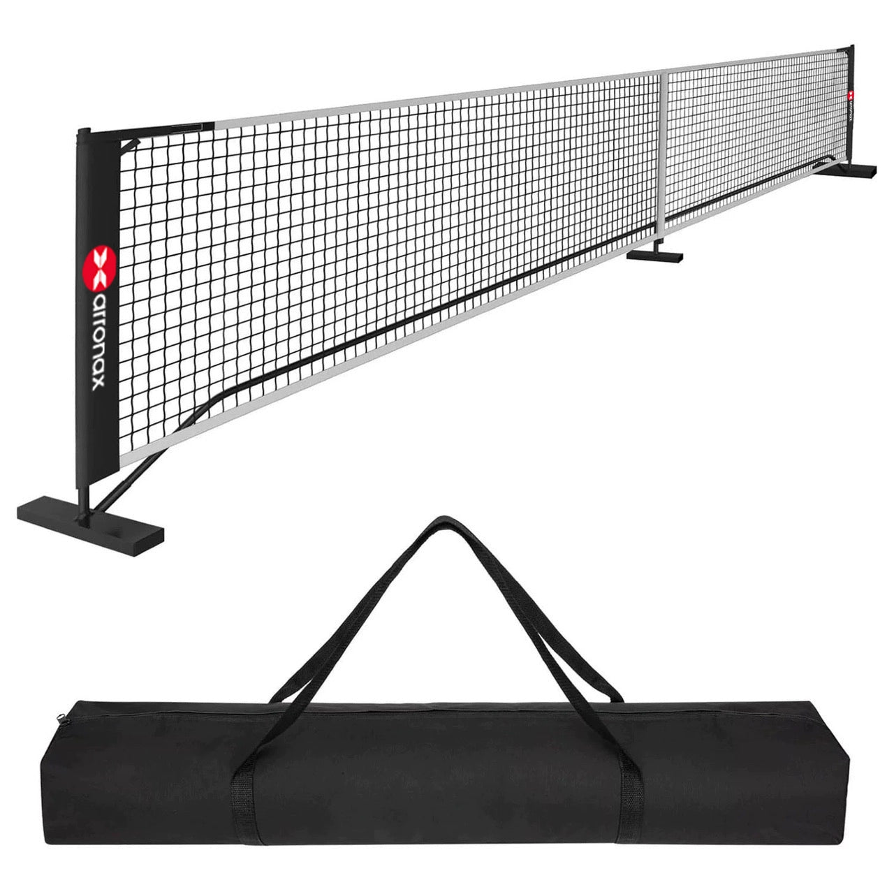 ARRONAX Tournament-Grade Pickleball Net Heavy-Duty Galvanized Steel Frame with 360° Wheels and All-Weather Durability
