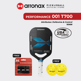Performance 001 T700 Carbon Fiber Pickleball Paddle (16mm) - Arronax.