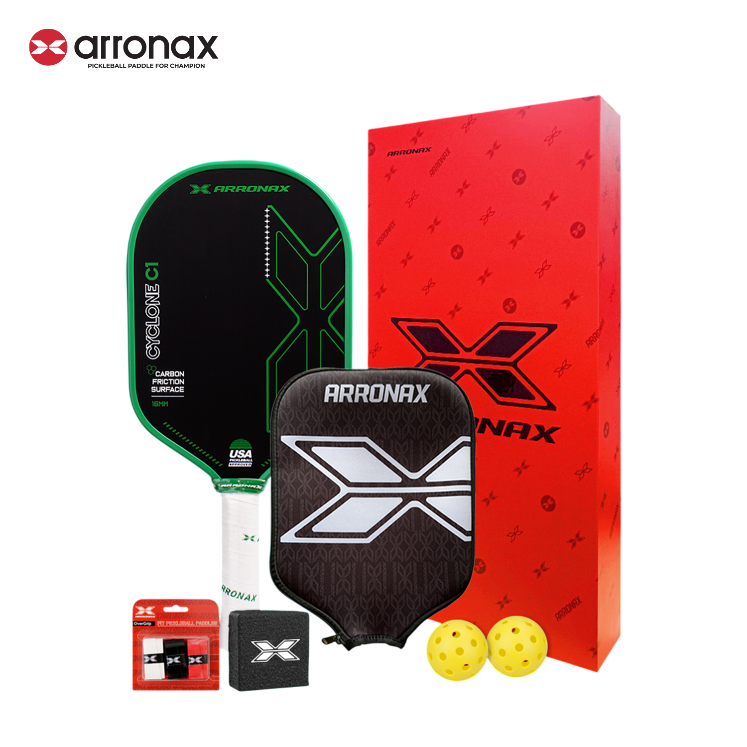 Cyclone C1 Carbon Traction Pickleball Paddle (16mm)