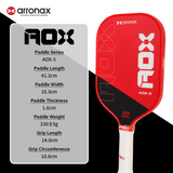 ARRONAX AOX-5 Series Fiberglass Pickleball Paddle - Cold Press Cut Design for Beginners