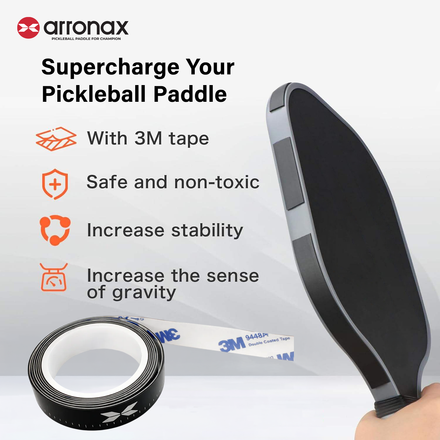 ARRONAX Performance Tungsten Weight Tape For Pickleball Paddle