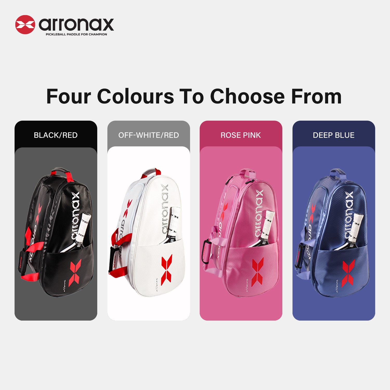 ARRONAX AOX99 Pickleball Backpack - Carbon PU Insulated, Multifunctional Dual-Shoulder Design for Men and Women