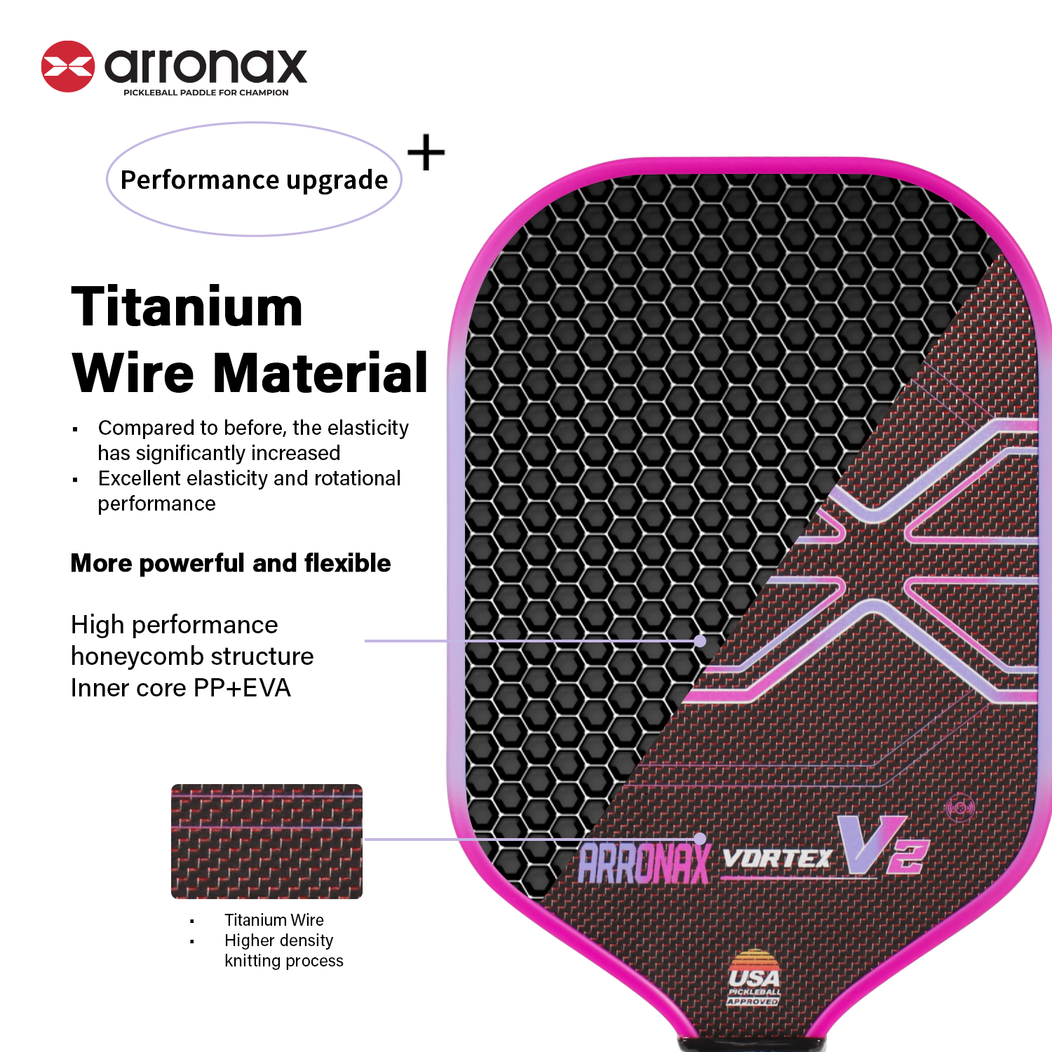 Vortex V2 Vortex V2 Carbon Fiber Pickleball Paddle (14mm/16mm) – Arronax Malaysia