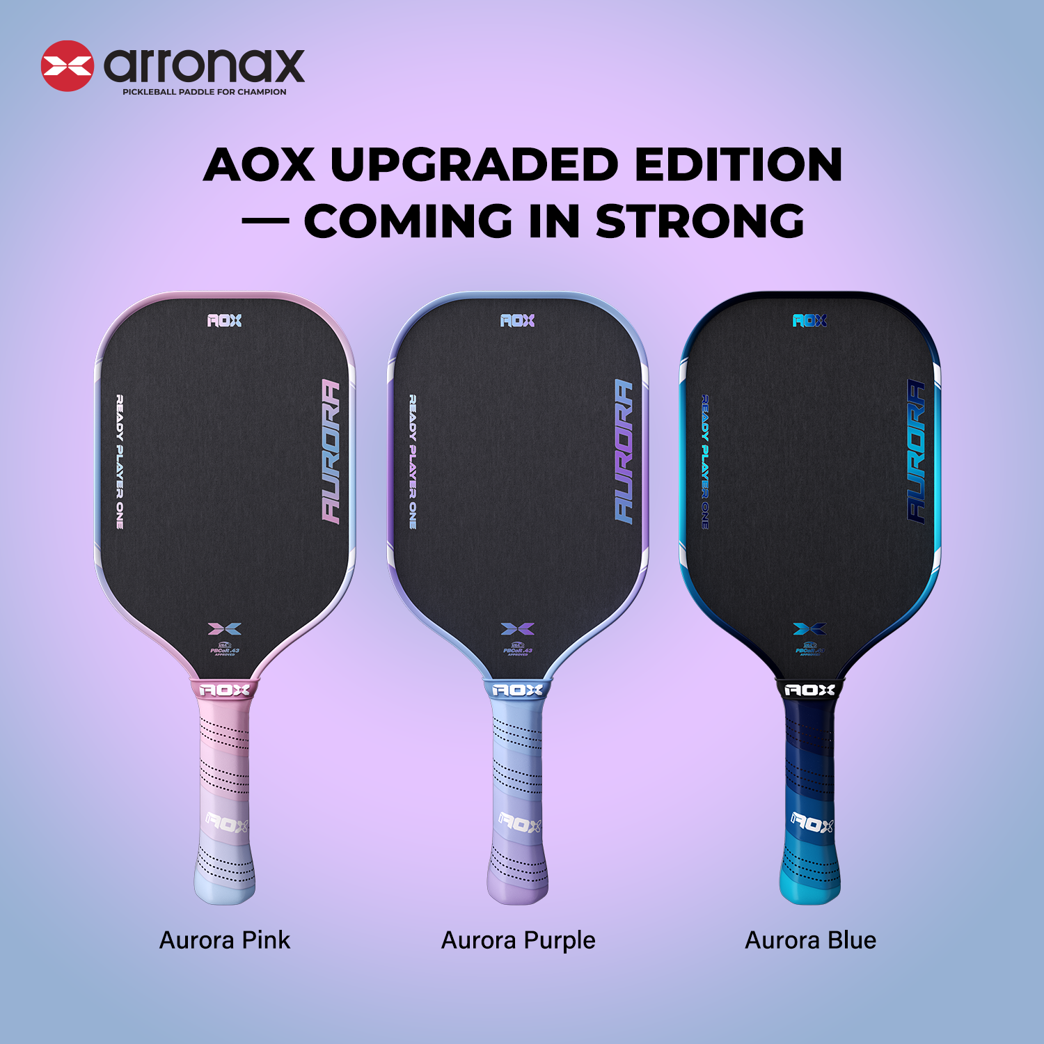 Arronax AURORA T700 Carbon Fiber Pickleball Paddle | FDF Yellow Foam Drive System | USA Pickleball Approved