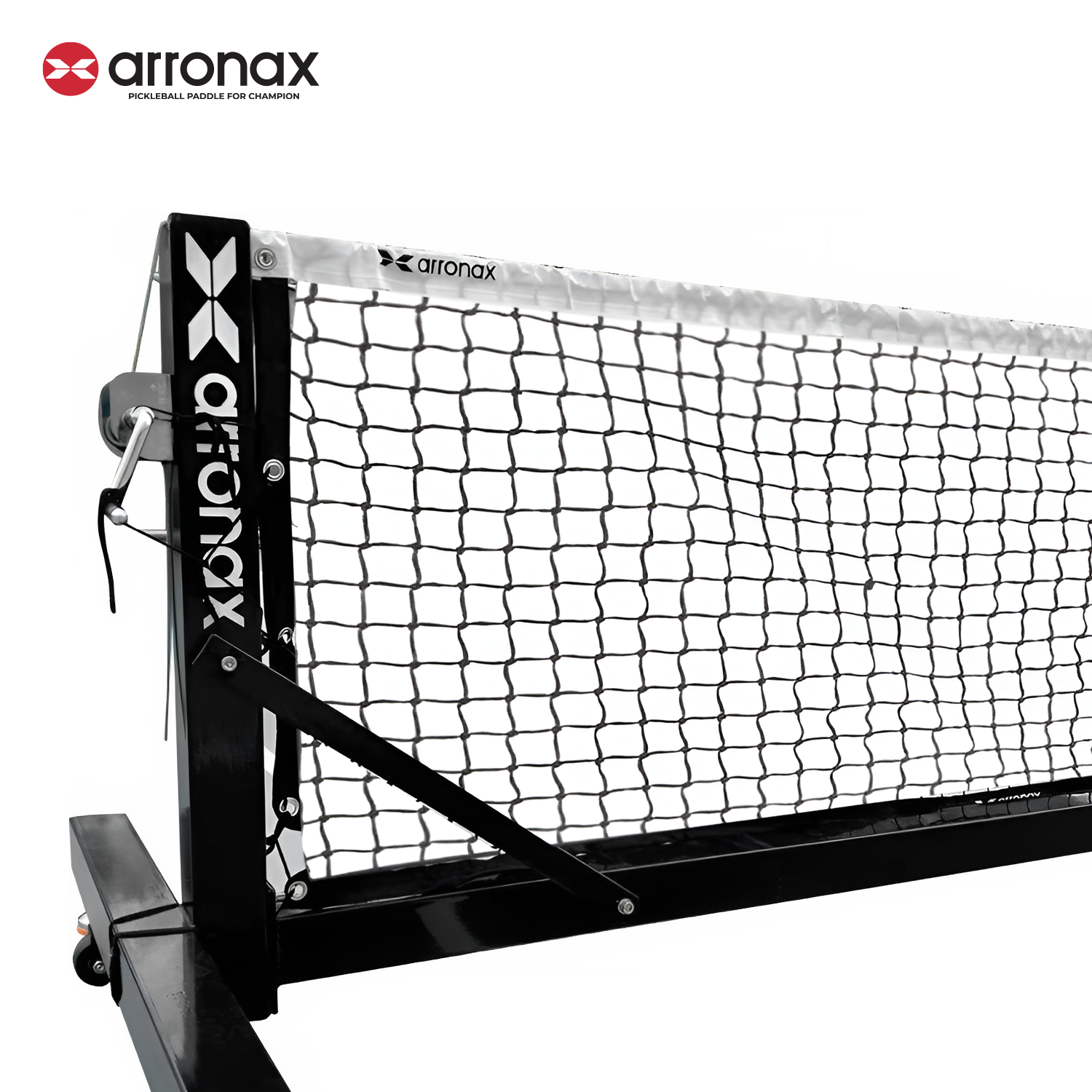 ARRONAX Tournament-Grade Pickleball Net Heavy-Duty Galvanized Steel Frame with 360° Wheels and All-Weather Durability