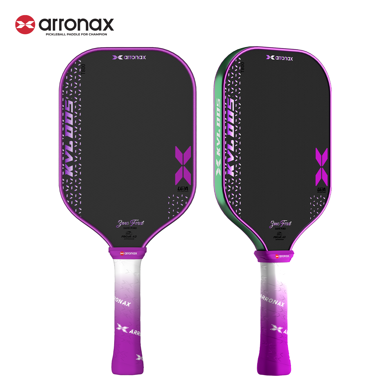 Arronax KVL005 Foam Core T800 Carbon Fiber Pickleball Paddle 16mm