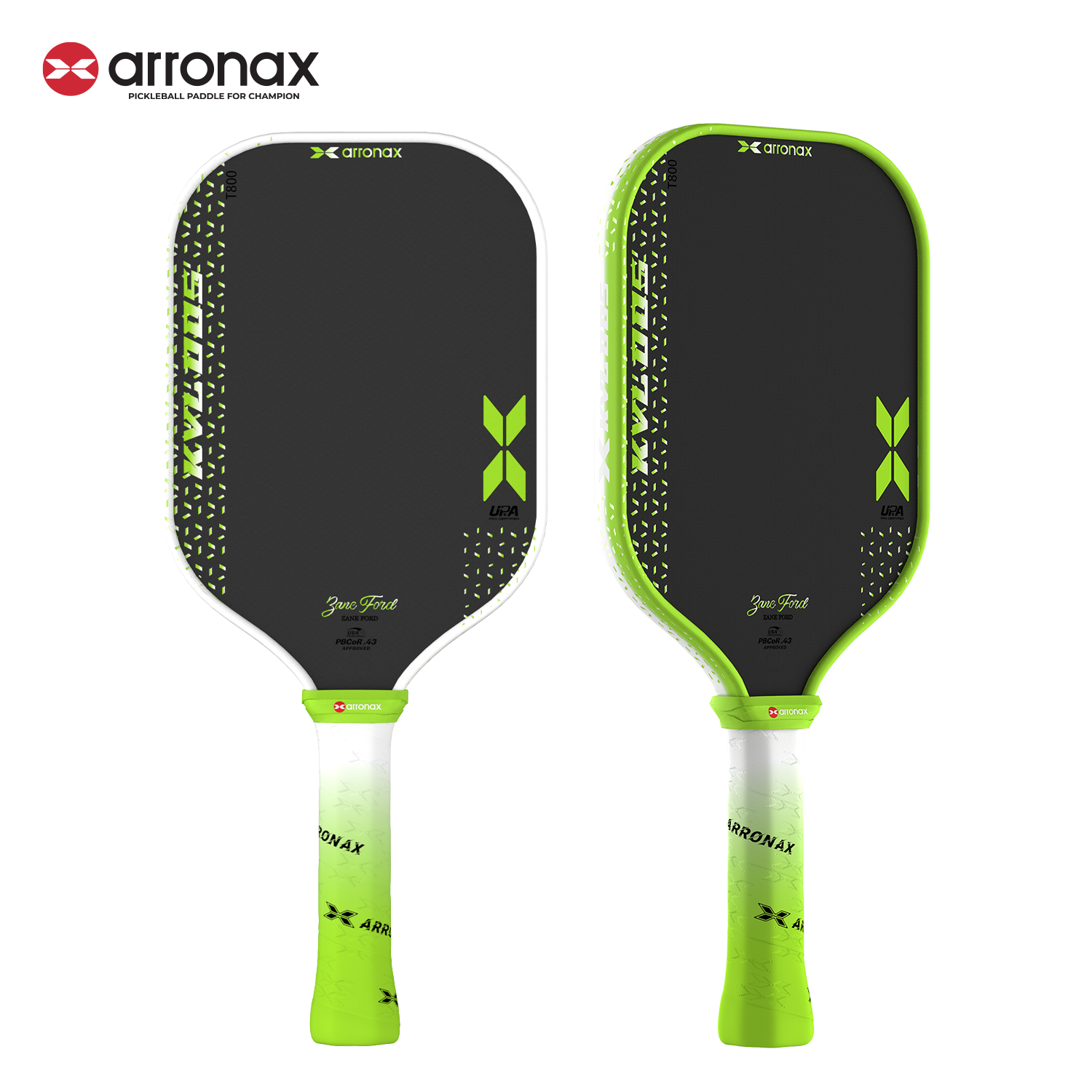 Arronax KVL005 Foam Core T800 Carbon Fiber Pickleball Paddle 16mm