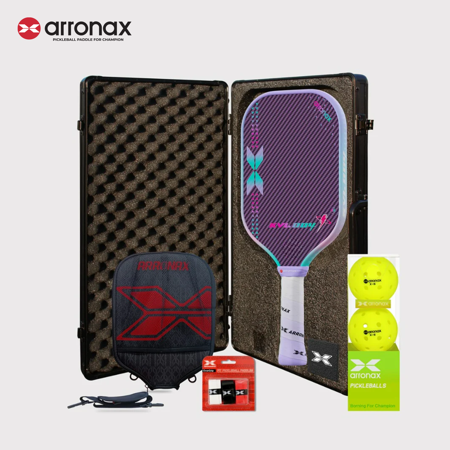 Arronax KVL004 Kevlar Carbon Fiber Pickleball Paddle 16mm