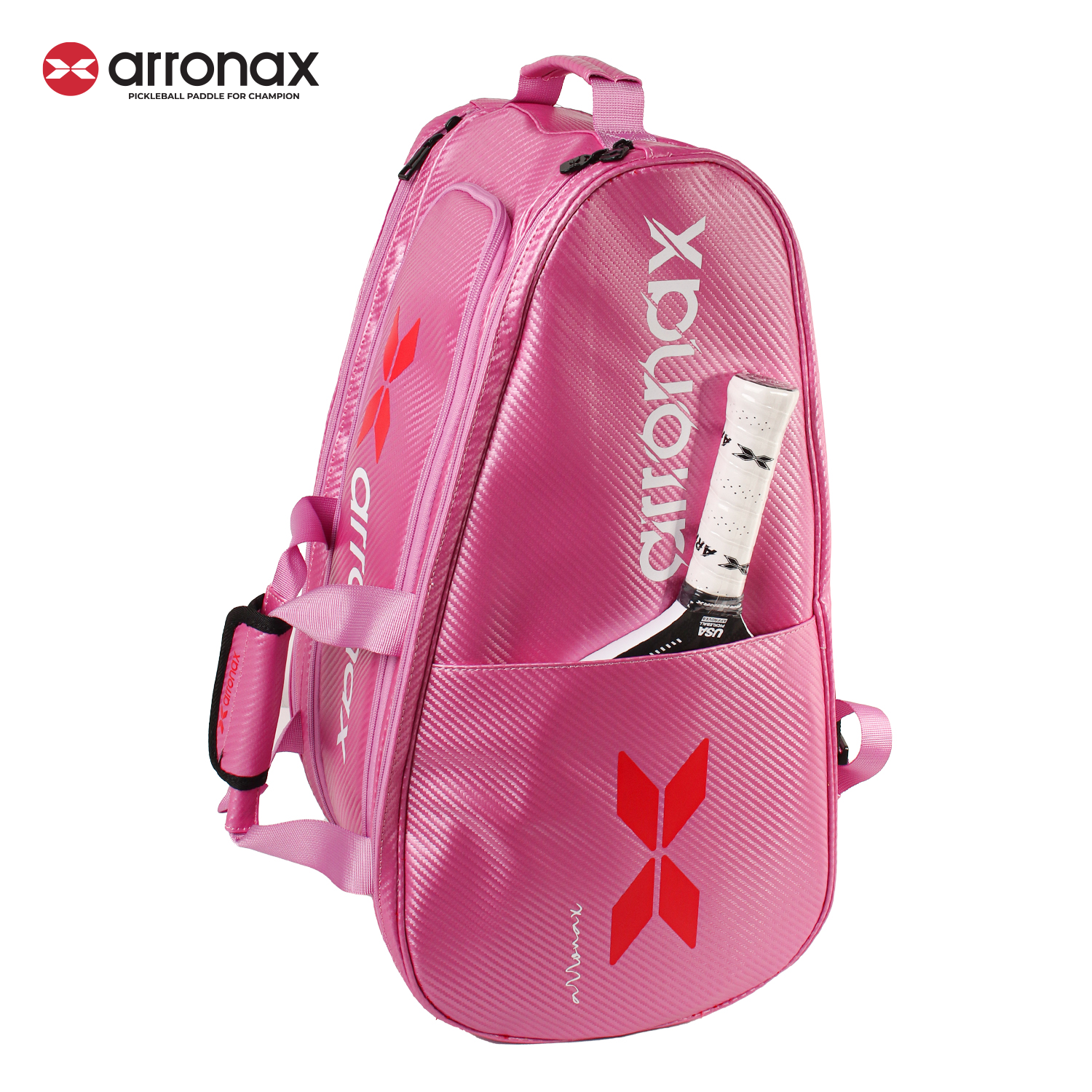 ARRONAX AOX99 Pickleball Backpack - Carbon PU Insulated, Multifunctional Dual-Shoulder Design for Men and Women