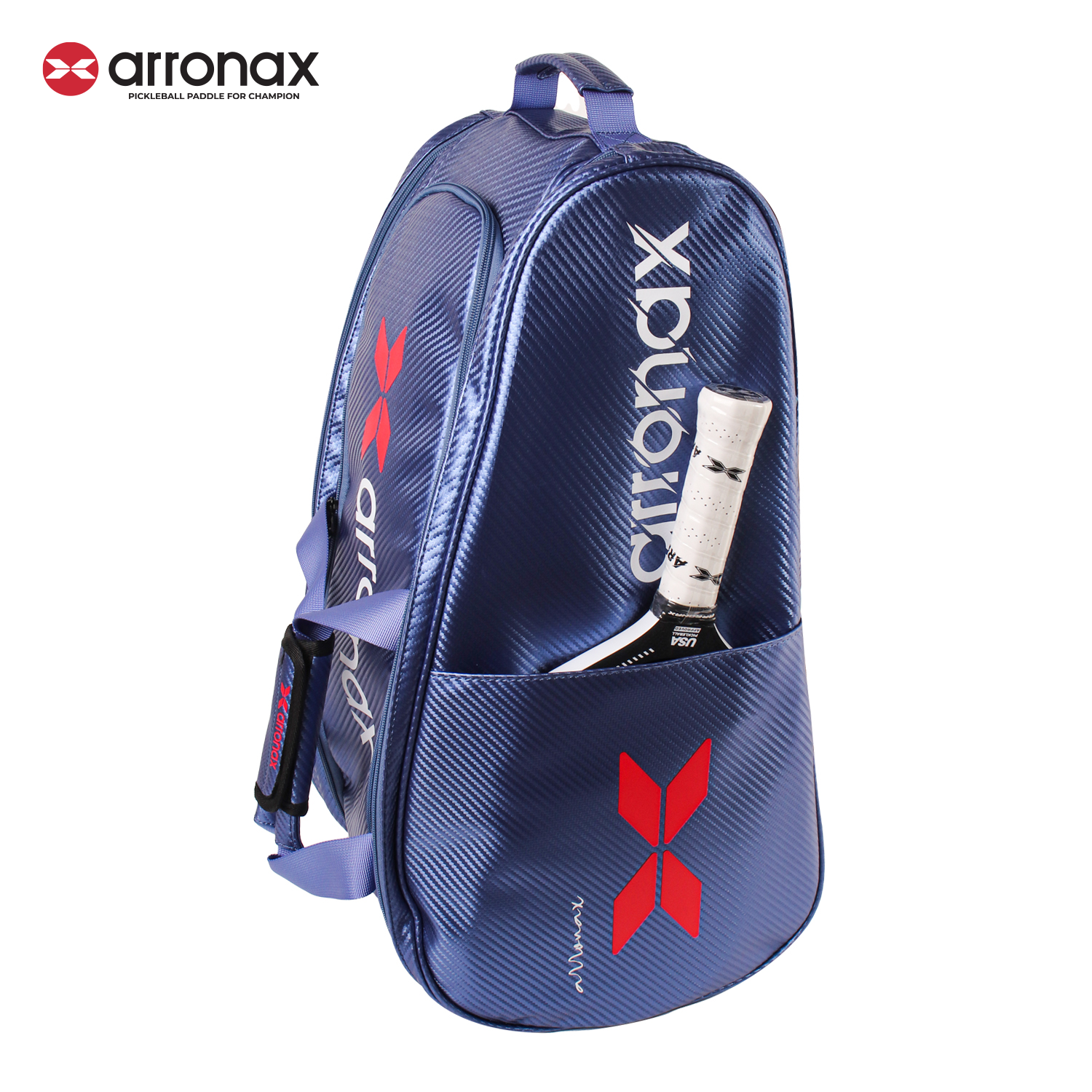 ARRONAX AOX99 Pickleball Backpack - Carbon PU Insulated, Multifunctional Dual-Shoulder Design for Men and Women