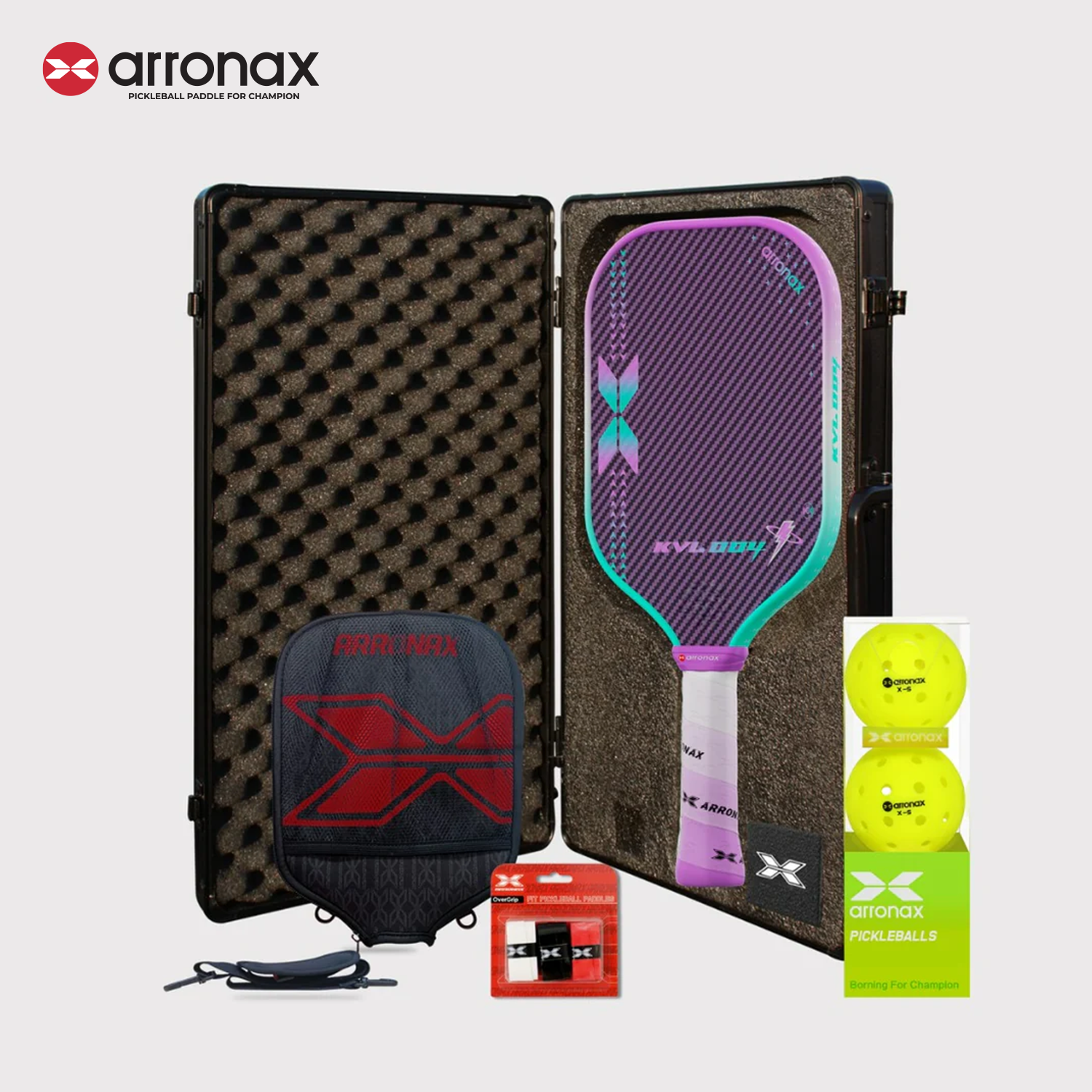 Arronax KVL004 Kevlar Carbon Fiber Pickleball Paddle 16mm