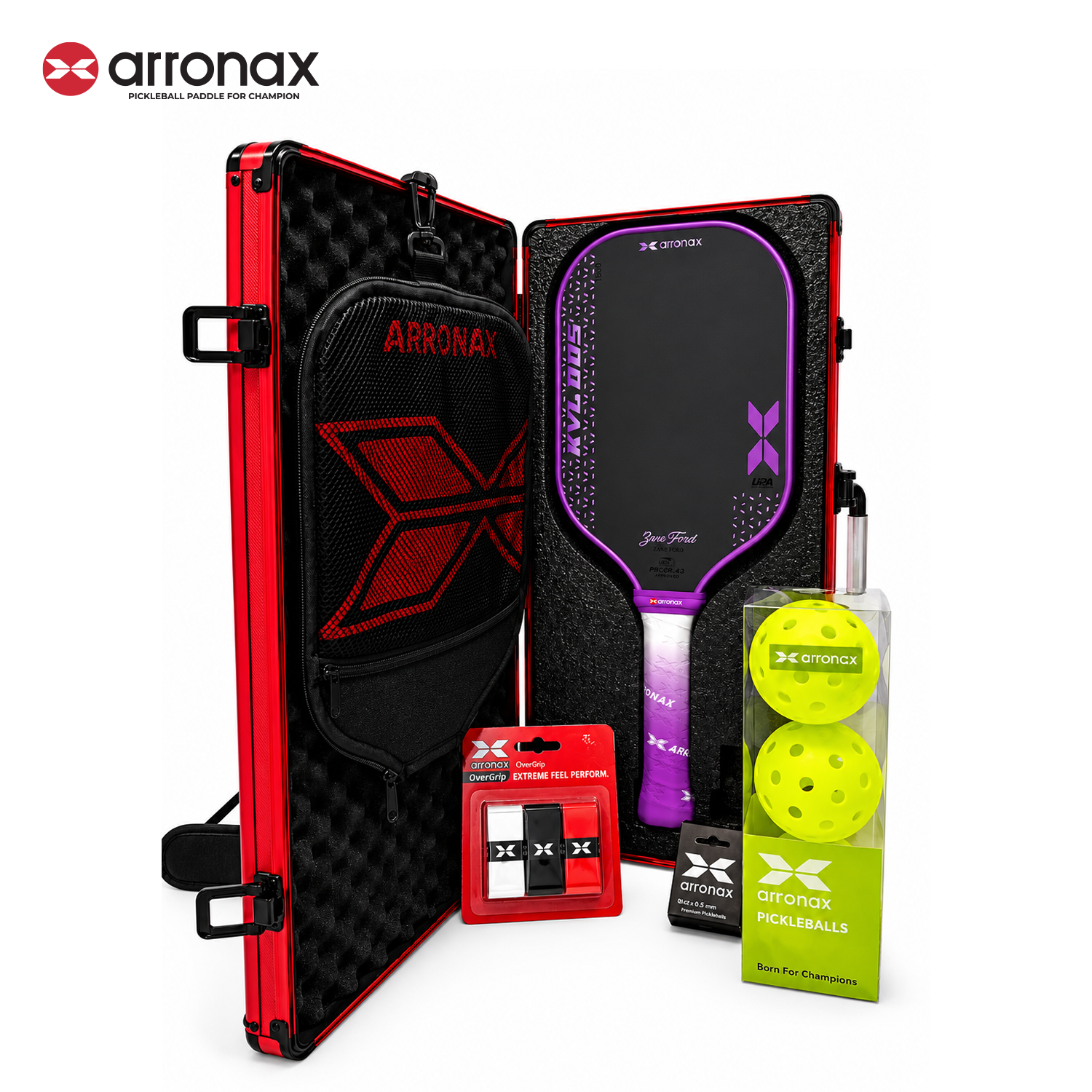 Arronax KVL005 Foam Core T800 Carbon Fiber Pickleball Paddle 16mm