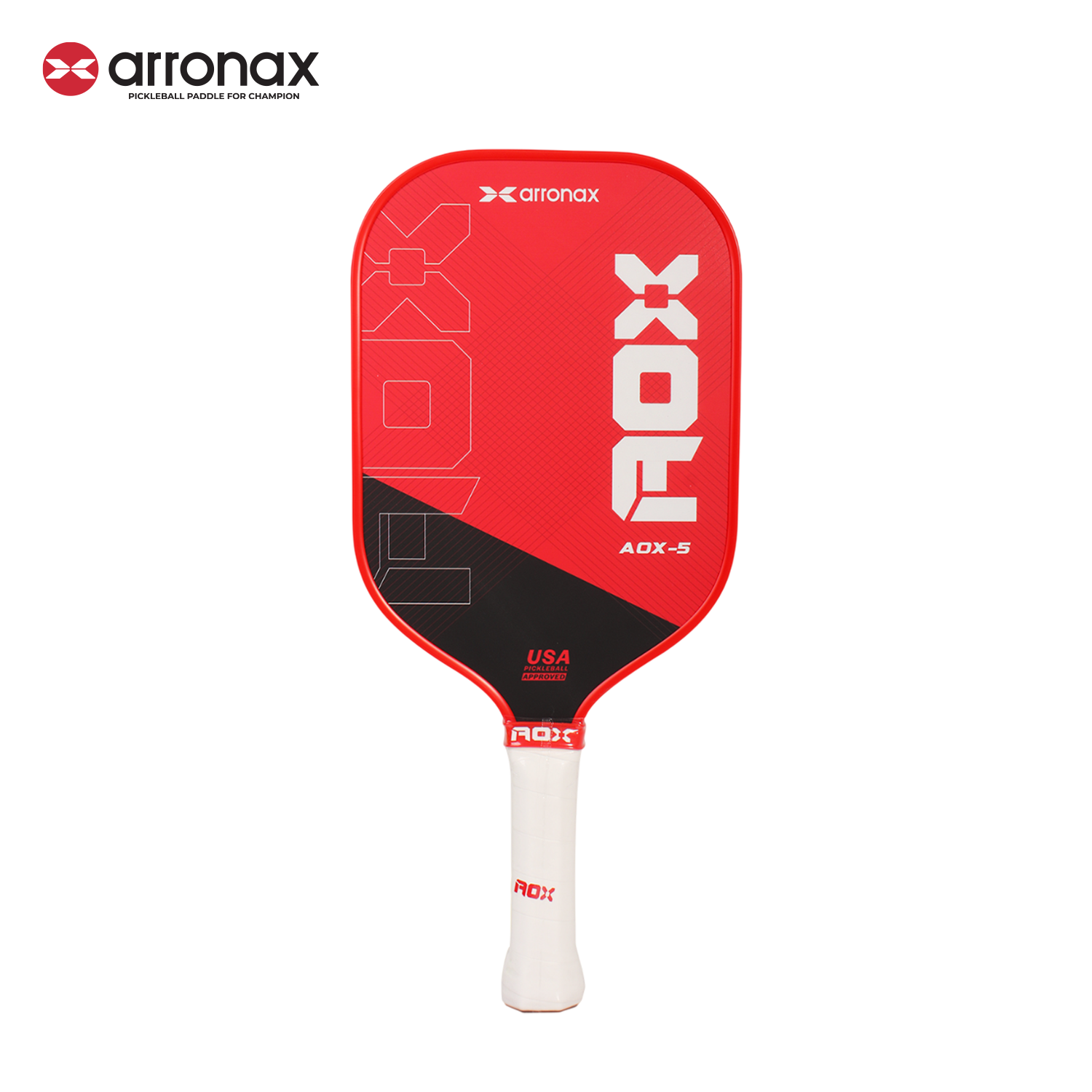 ARRONAX AOX-5 Series Fiberglass Pickleball Paddle - Cold Press Cut Design for Beginners