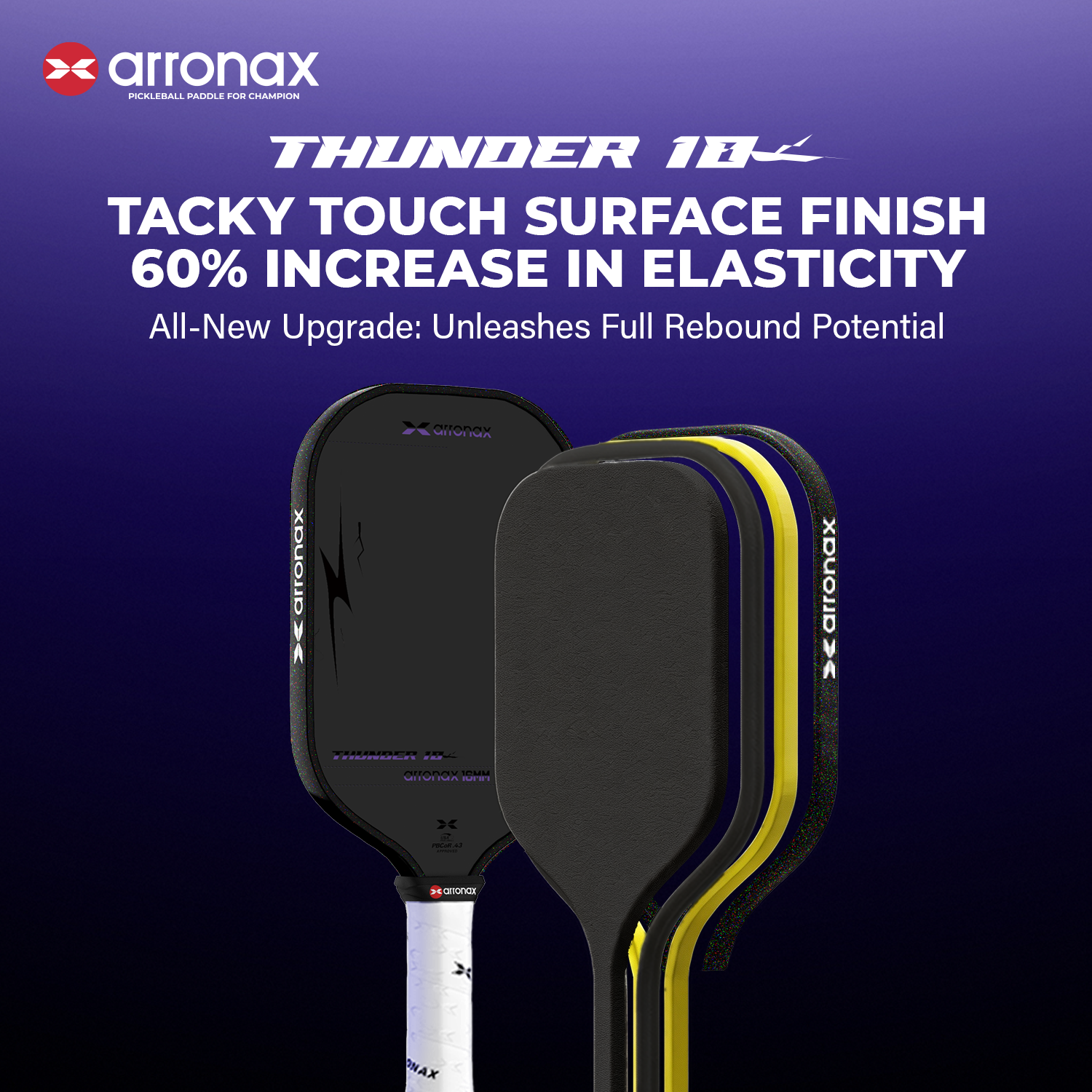 ARRONAX THUNDER 10 SpinSkin 16mm Power Series