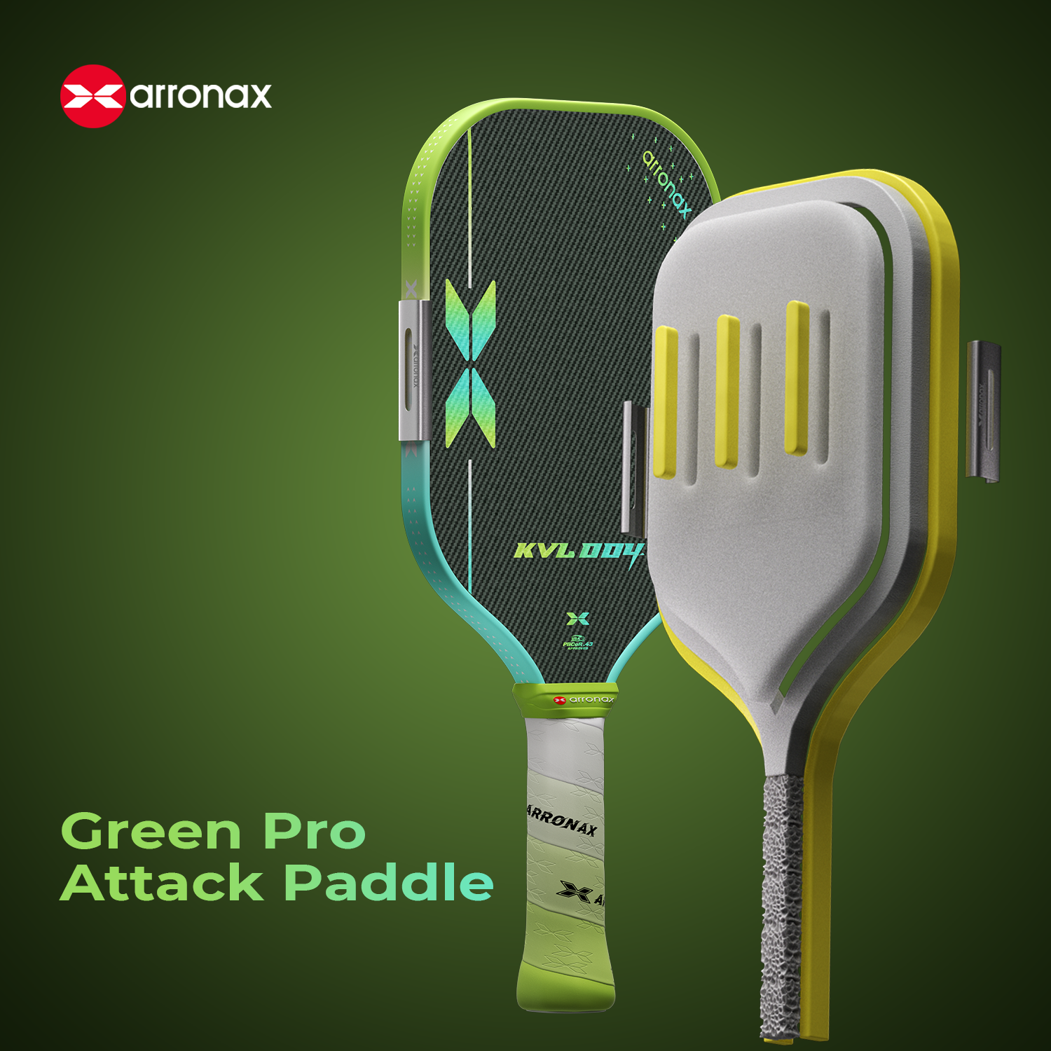 Arronax KVL004 Foam Core Kevlar Carbon Fiber Pickleball Paddle 16mm