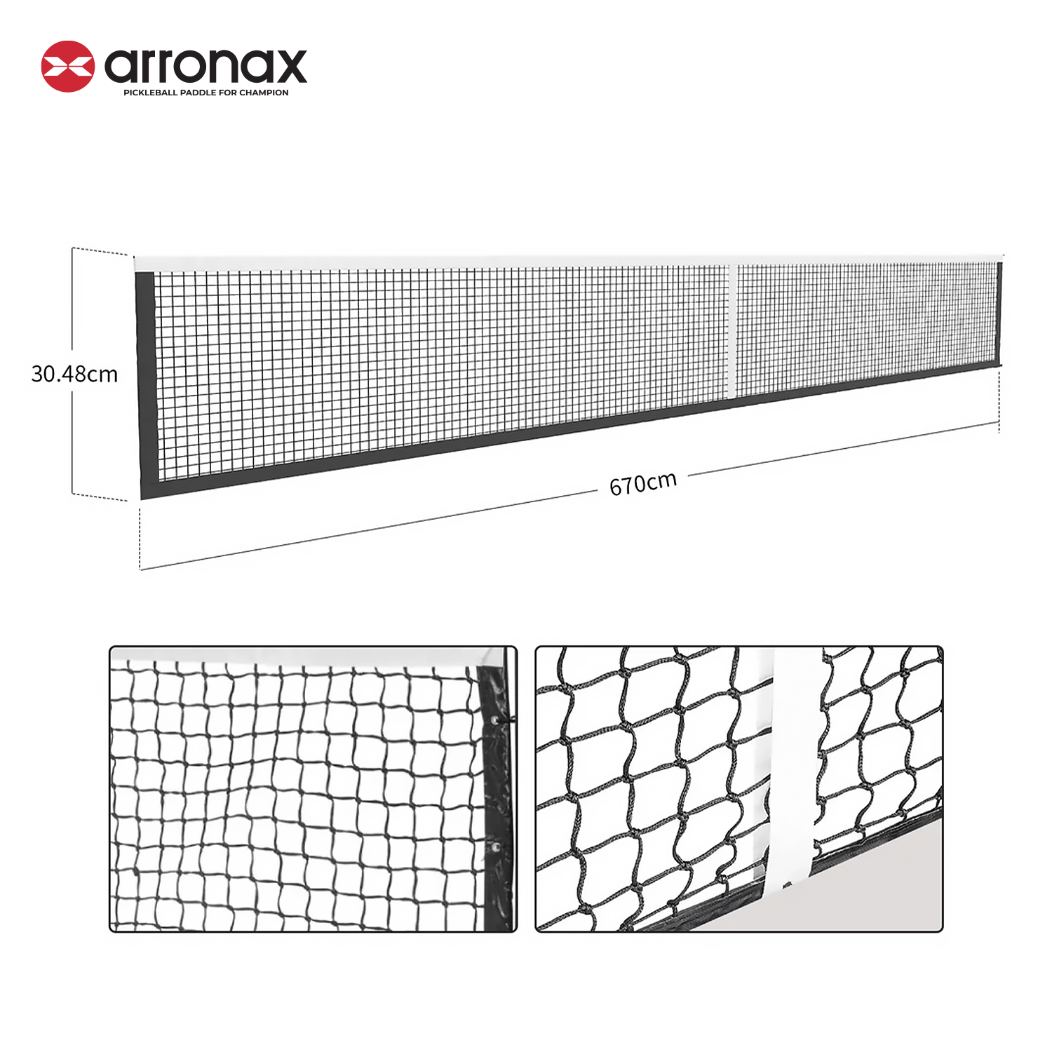 ARRONAX Tournament-Grade Pickleball Net Heavy-Duty Galvanized Steel Frame with 360° Wheels and All-Weather Durability
